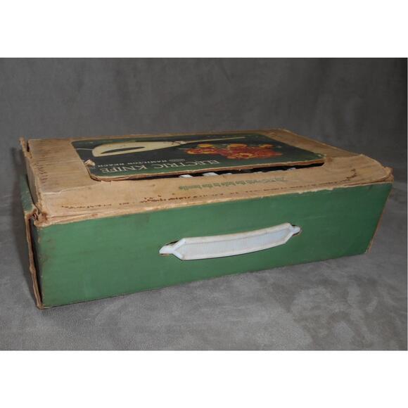 Vintage Hamilton Beach Electric Knife Model 296 Works Avocado Box & Manual - Picture 10 of 12